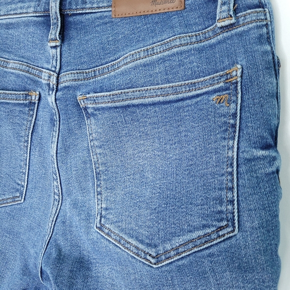 MADEWELL Women's 9" Mid  Rise Skinny Crop Button Fly Jeans Size 25 - Picture 13 of 16